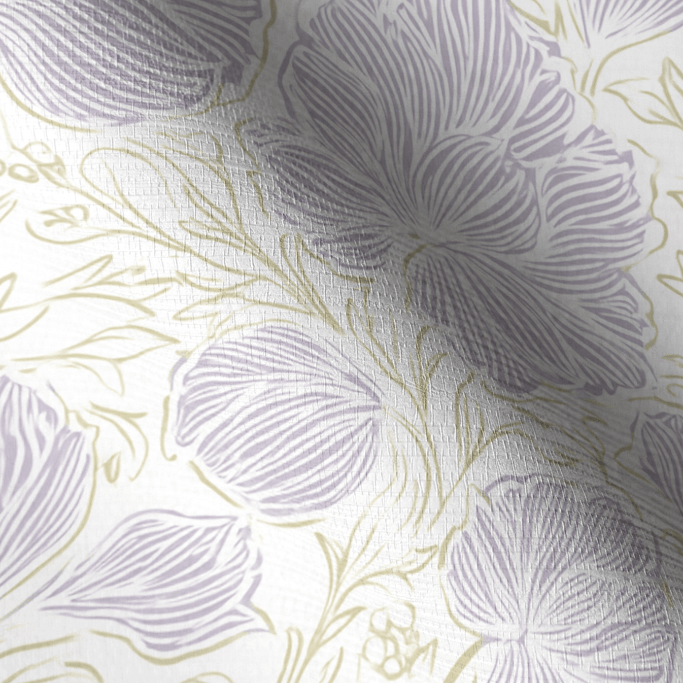 Lilac Veil Faux Grasscloth Wallpaper - Lemon Park