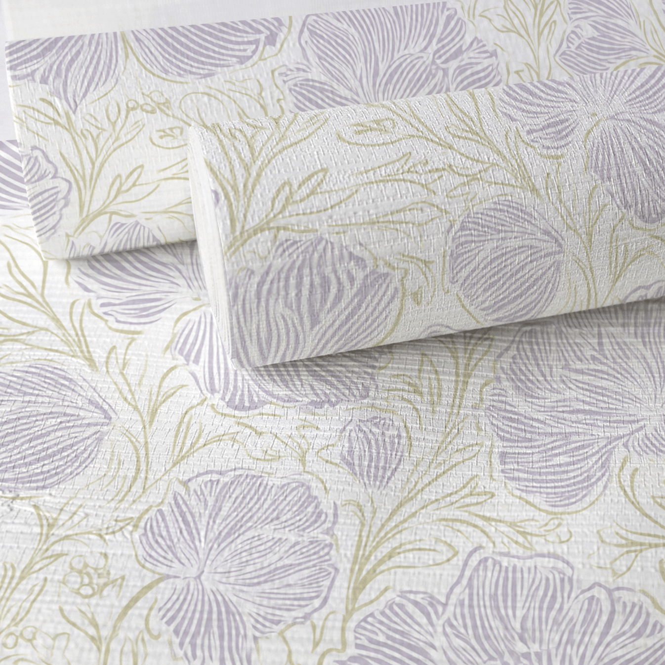 Lilac Veil Faux Grasscloth Wallpaper - Lemon Park