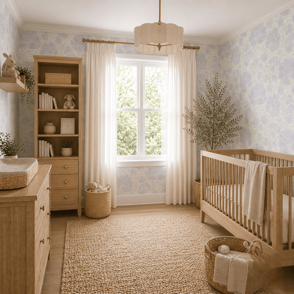 Lilac Veil Faux Grasscloth Wallpaper - Lemon Park