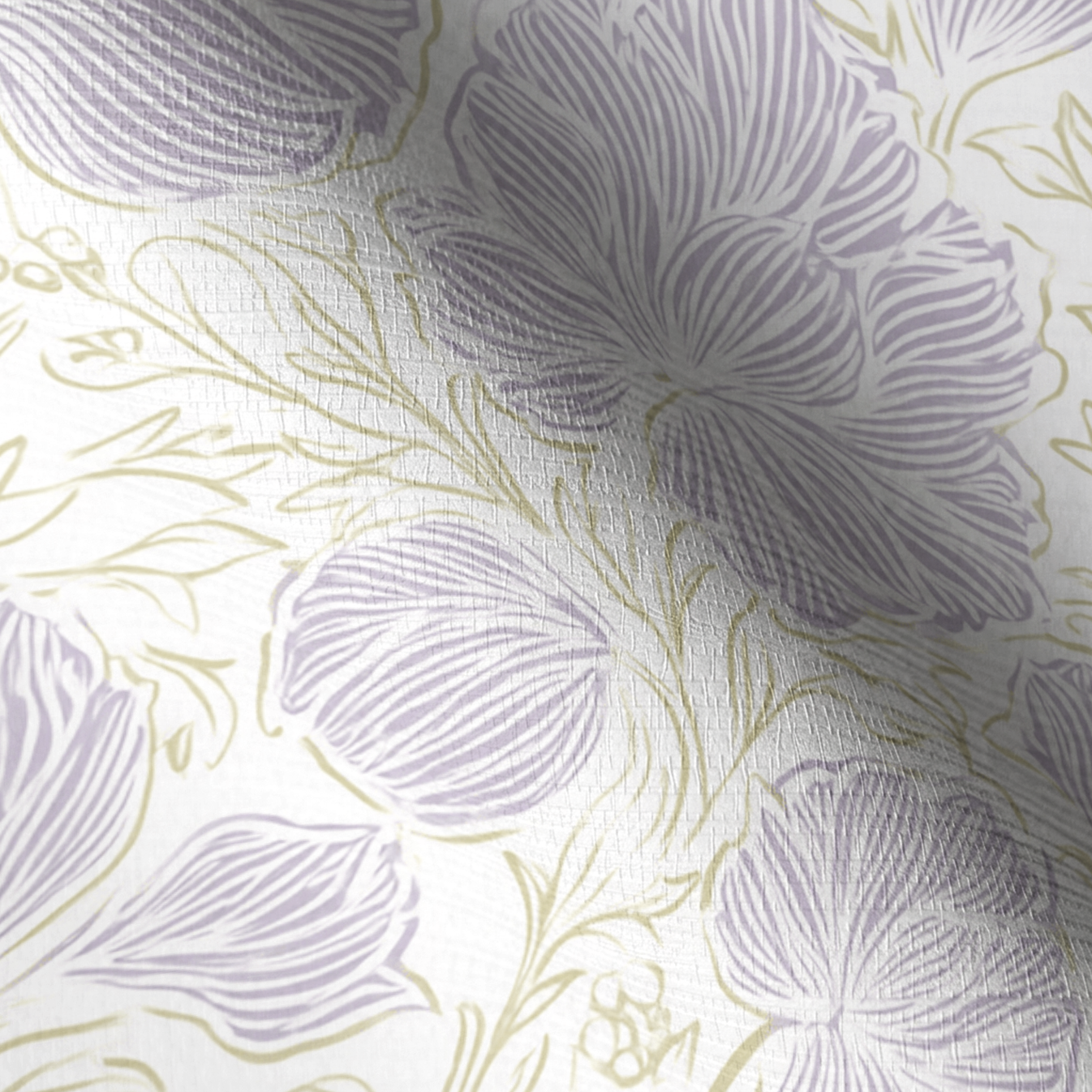Lilac Veil Faux Grasscloth Wallpaper
