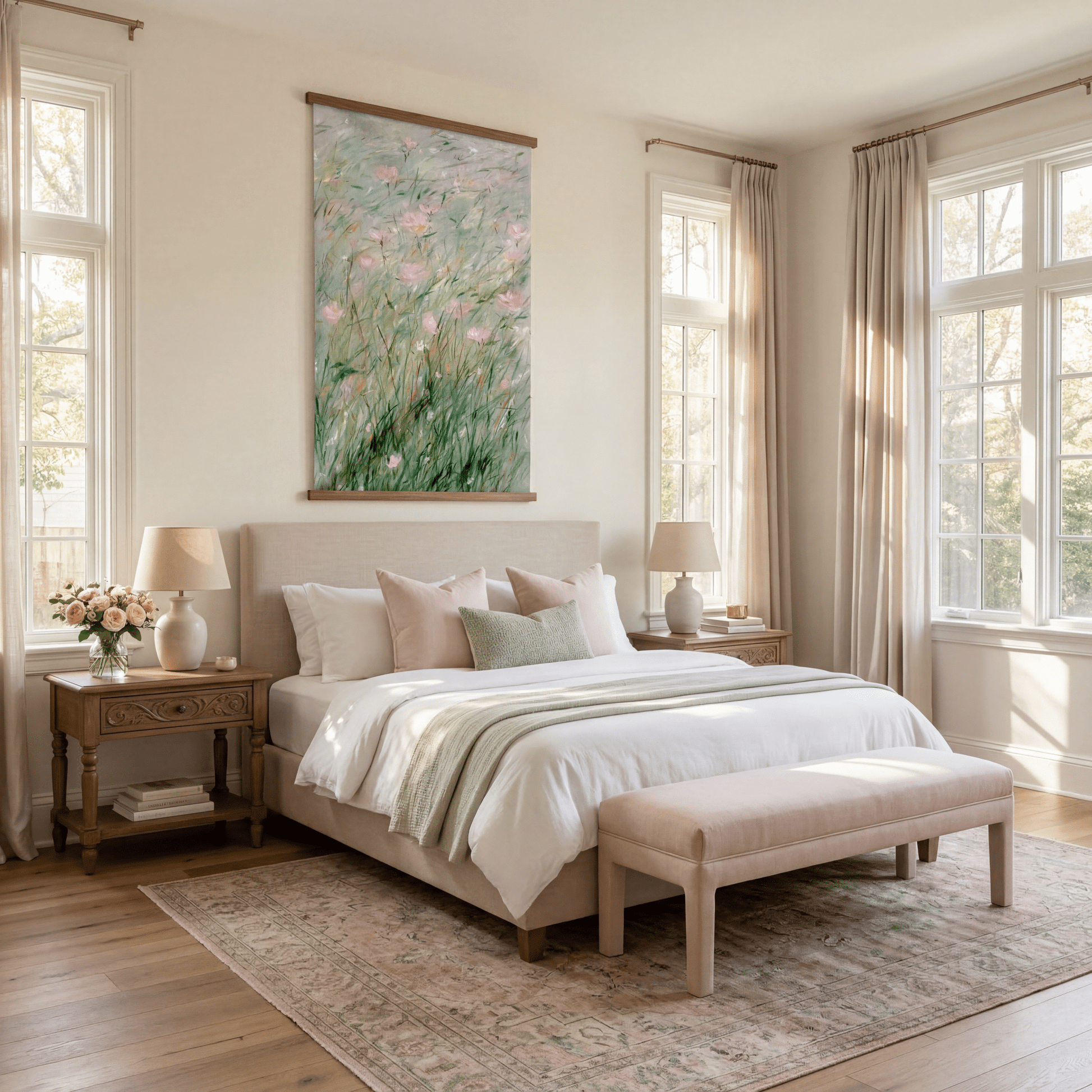 Lilies in the Breeze - Tapestry - Lemon Park