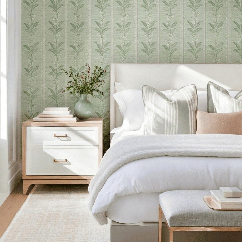 Lily Lane Faux Grasscloth Wallpaper - Lemon Park