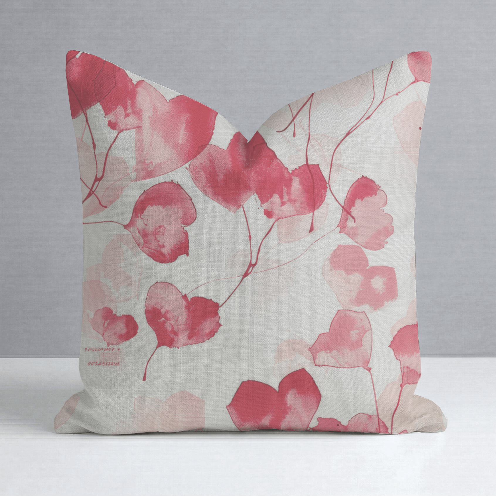 Lily's Love Notes Throw Pillow - Lemon Park