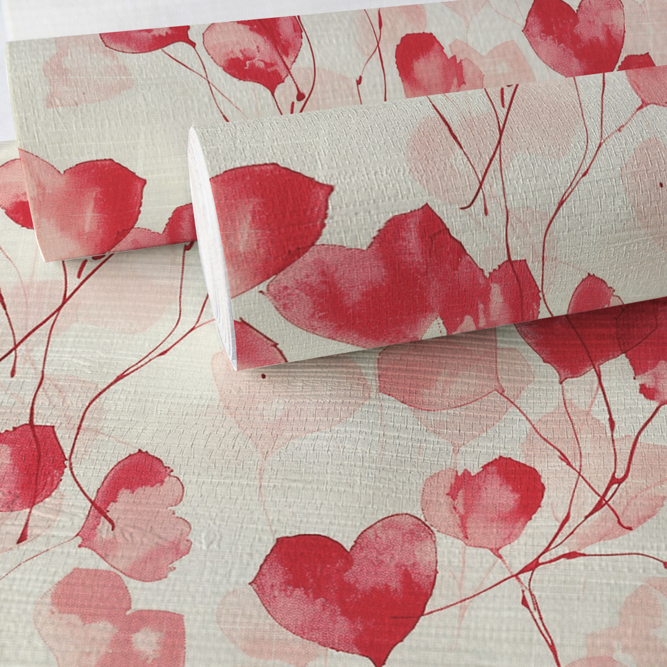 Lily's Love Notes Faux Grasscloth Wallpaper