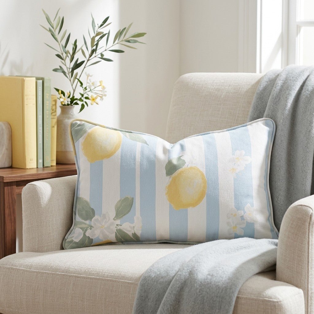 Limoncello Throw Pillow - Lemon Park