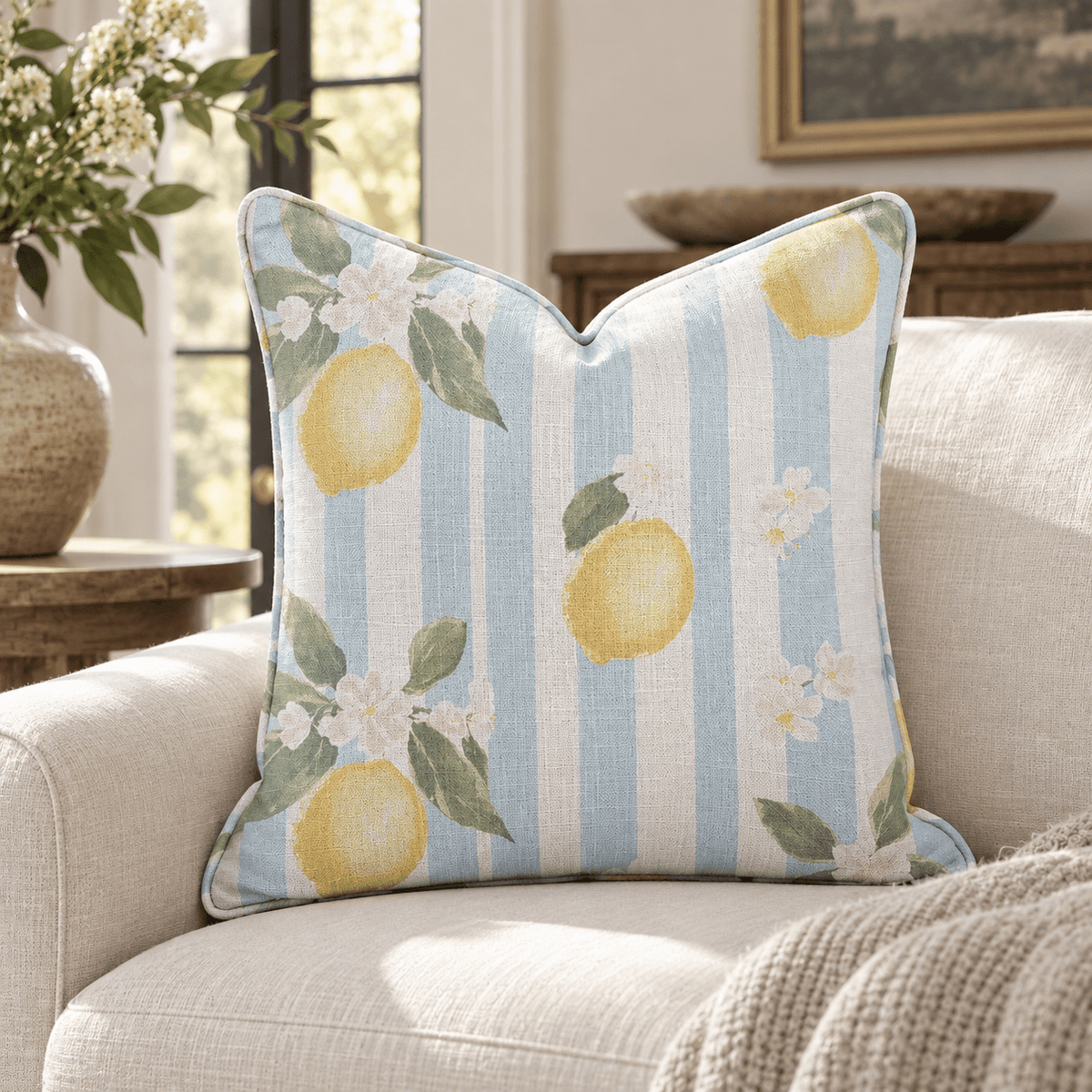 Limoncello Throw Pillow - Lemon Park