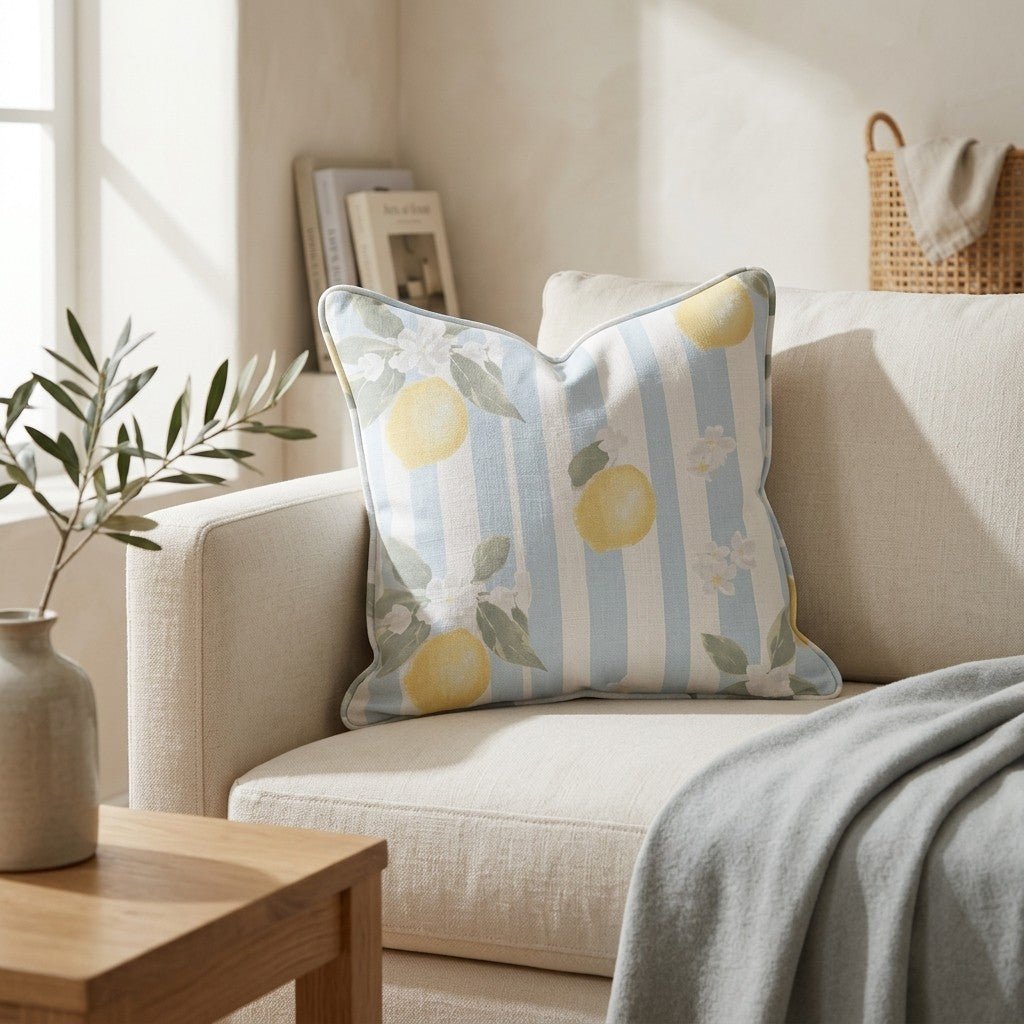 Limoncello Throw Pillow - Lemon Park