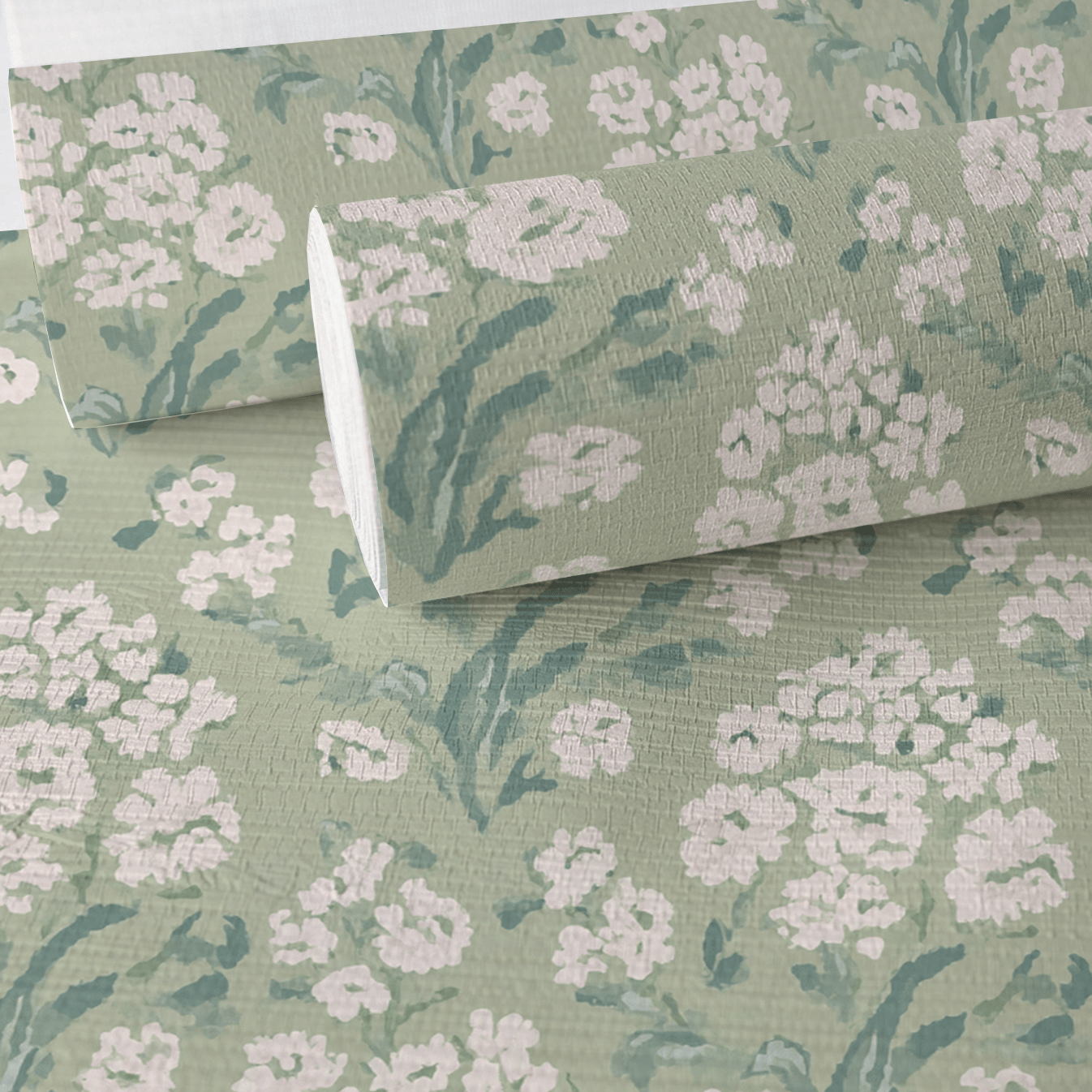 Linen Bloom Faux Grasscloth Wallpaper - Lemon Park