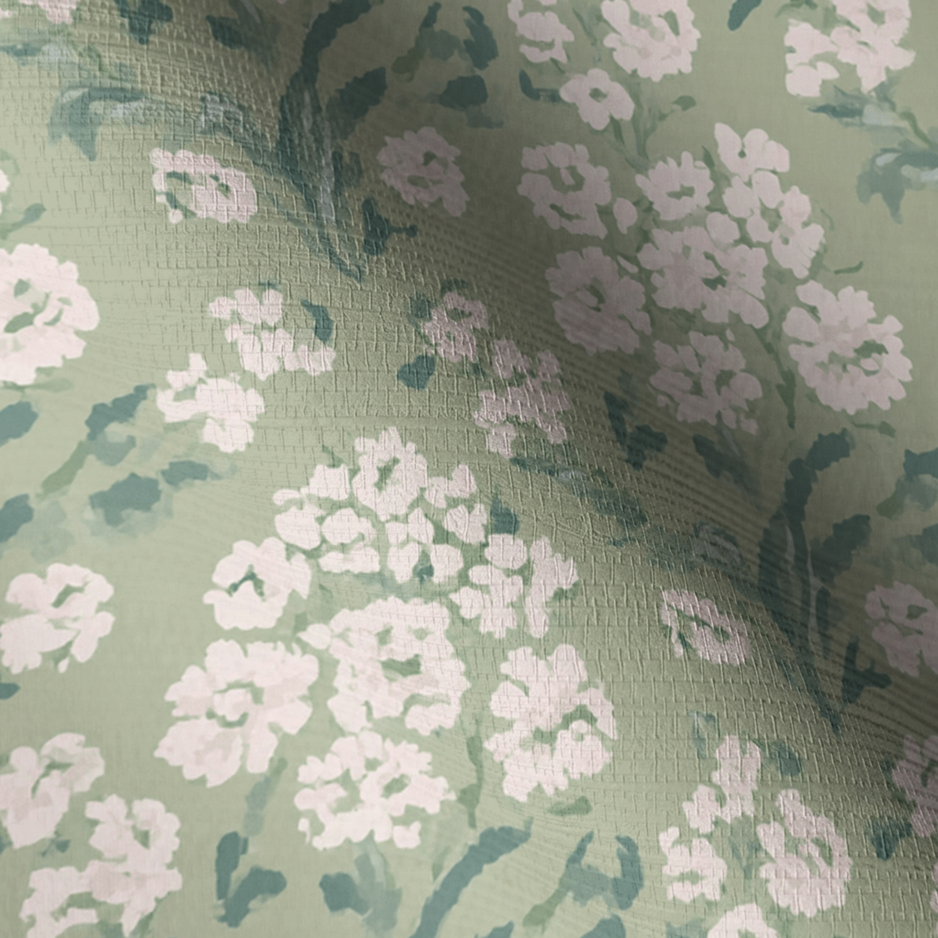 Linen Bloom Faux Grasscloth Wallpaper