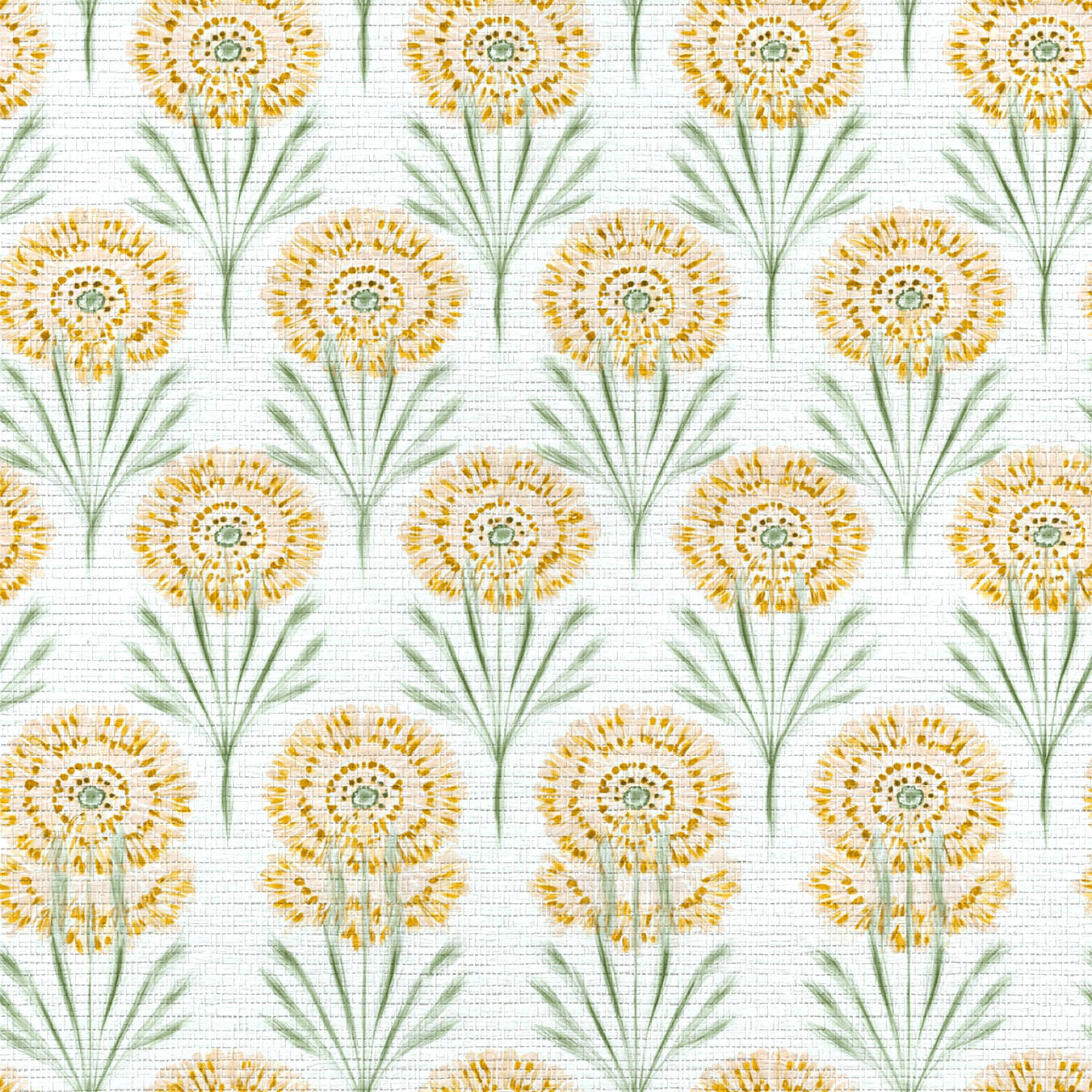 Linen Gold Faux Grasscloth Wallpaper - Lemon Park