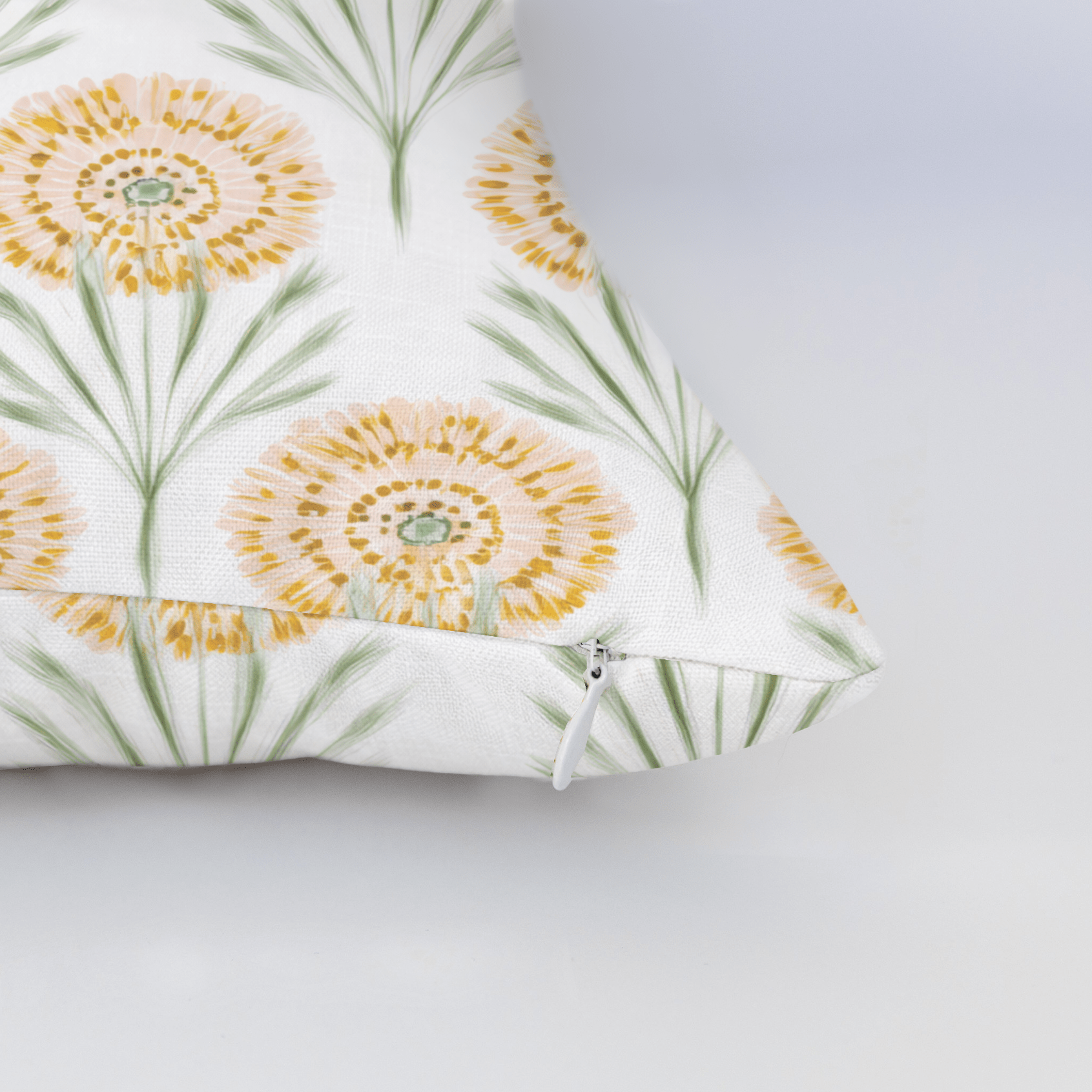 Linen Gold Throw Pillow - Lemon Park