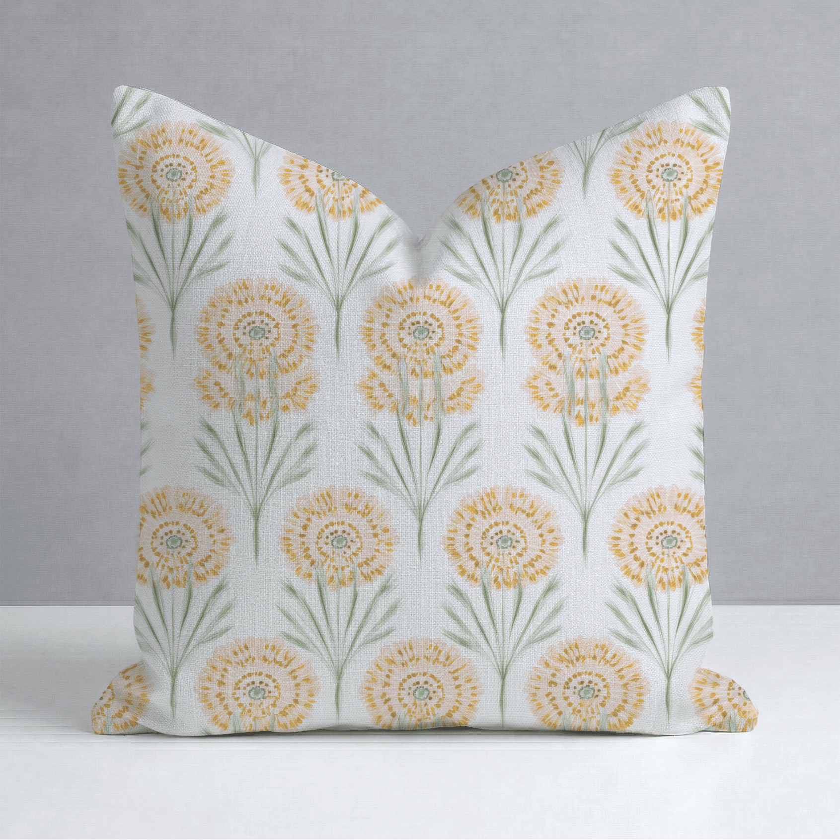 Linen Gold Throw Pillow - Lemon Park