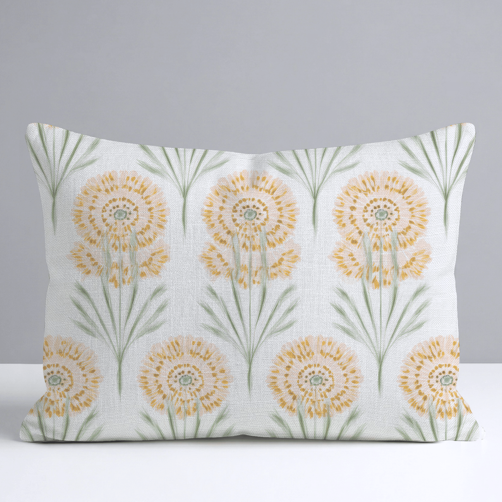 Linen Gold Throw Pillow - Lemon Park
