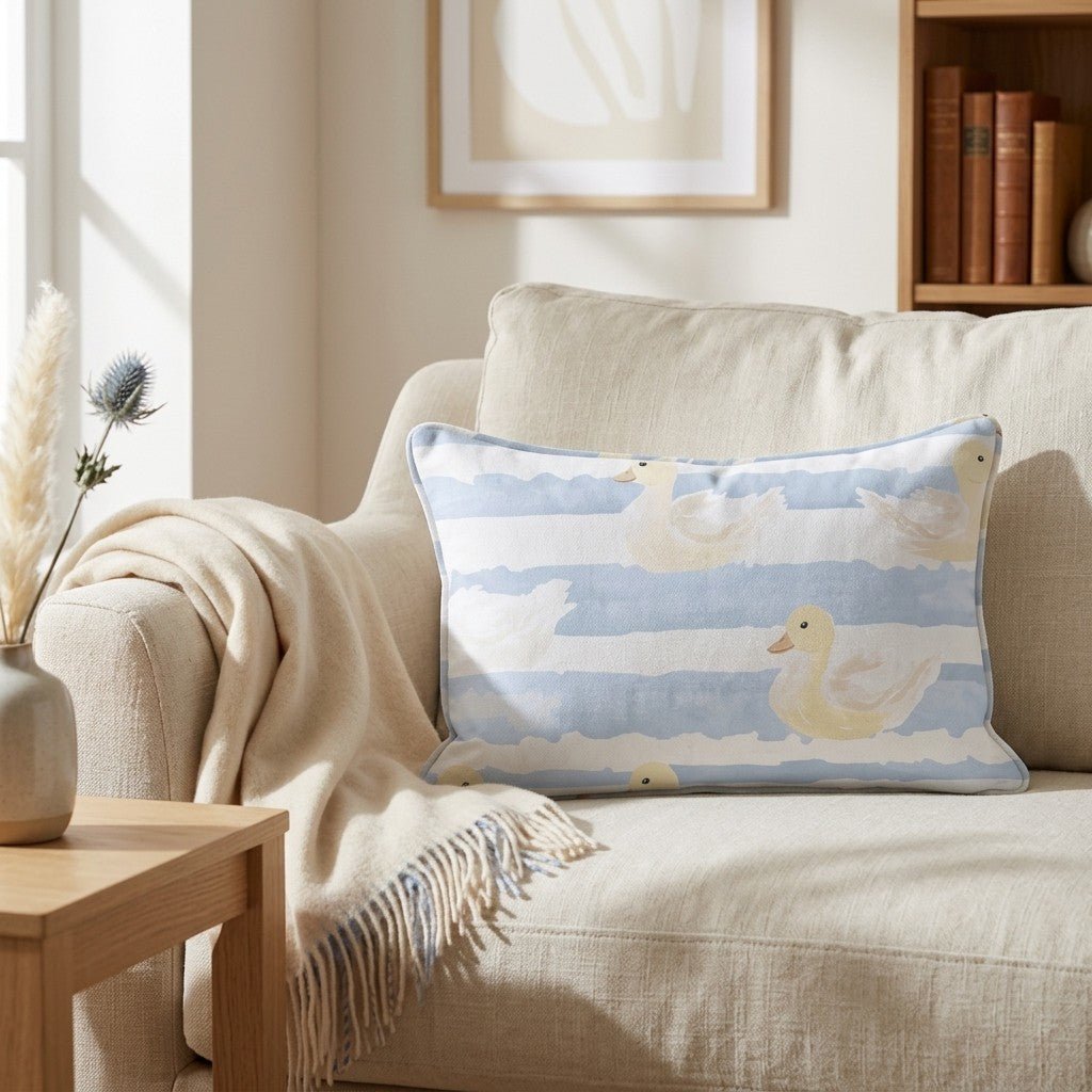 Little Ducklings Throw Pillow - Lemon Park