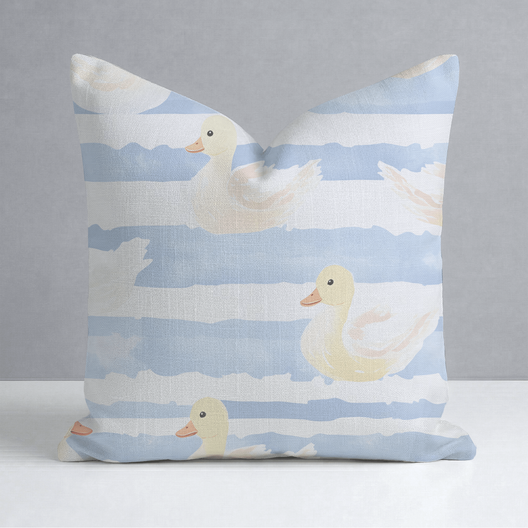 Little Ducklings Throw Pillow - Lemon Park