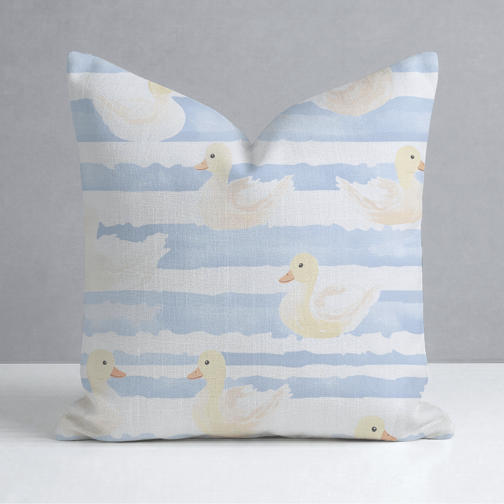 Little Ducklings Throw Pillow - Lemon Park