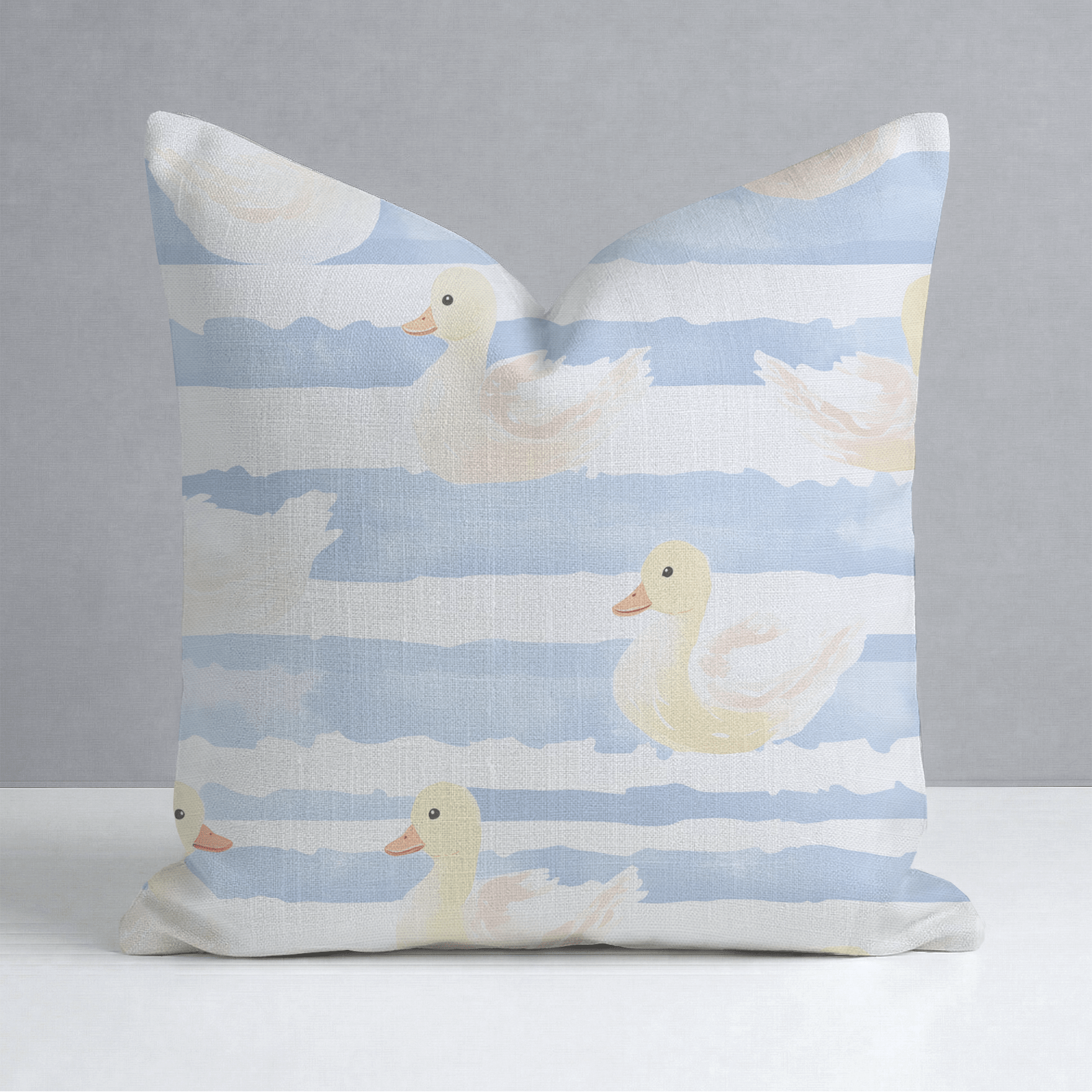 Little Ducklings Throw Pillow - Lemon Park