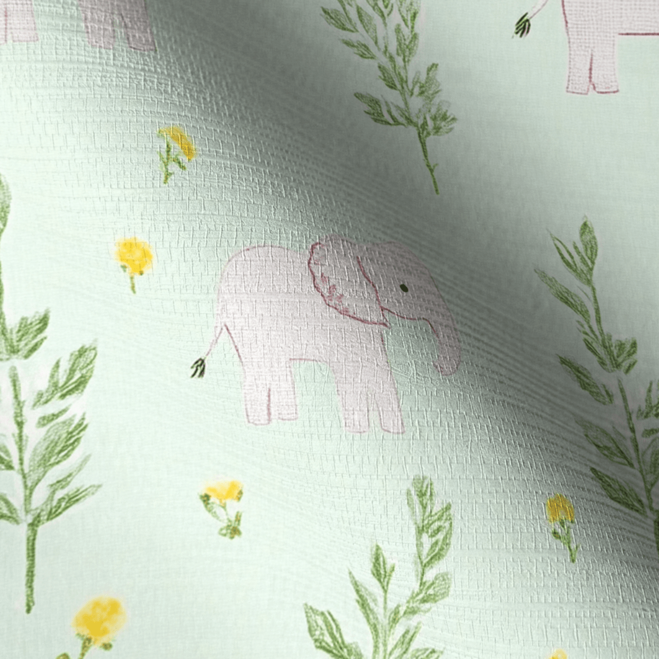 Little Giants Faux Grasscloth Wallpaper - Lemon Park