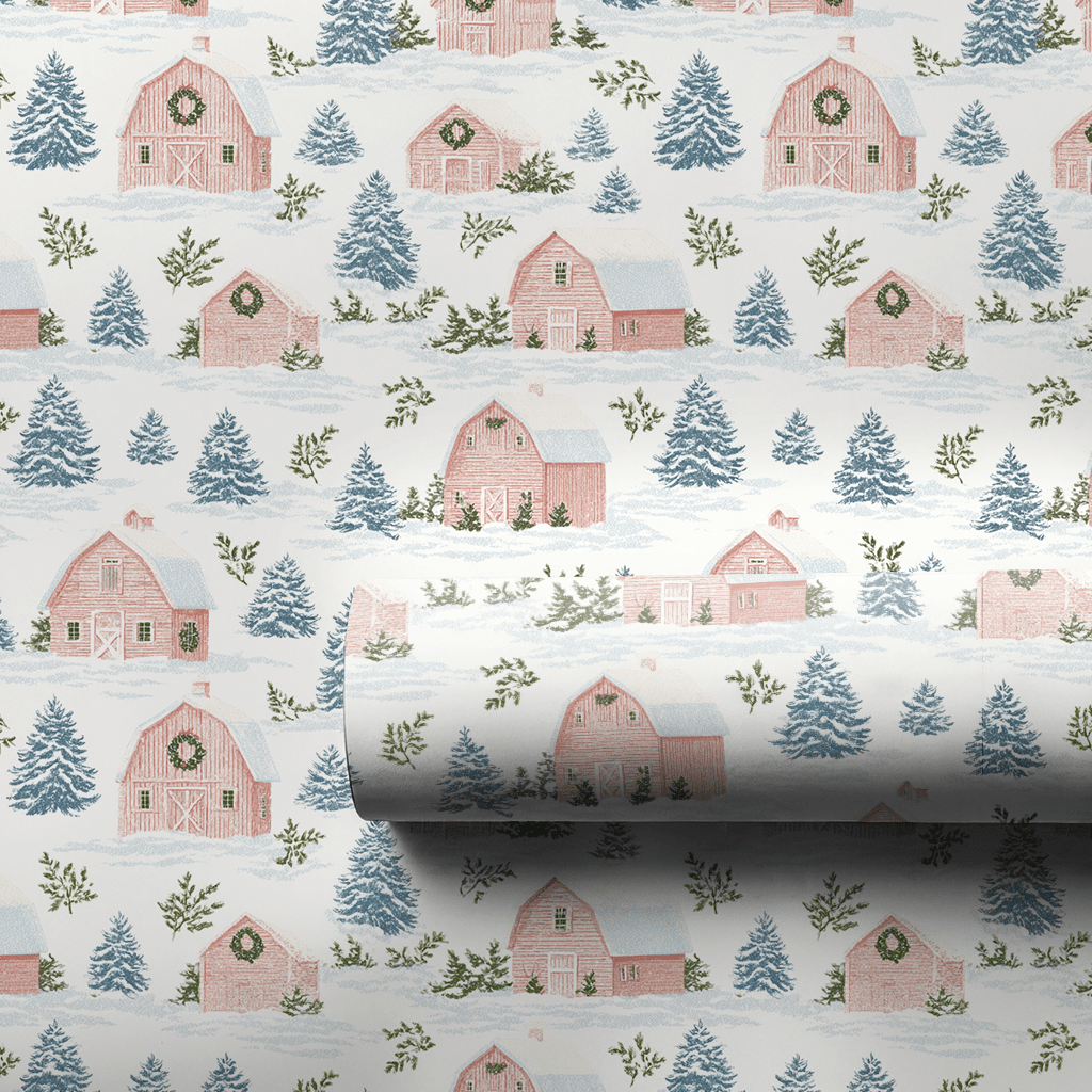 Little Town of Cheer - Wrapping Paper - Lemon Park