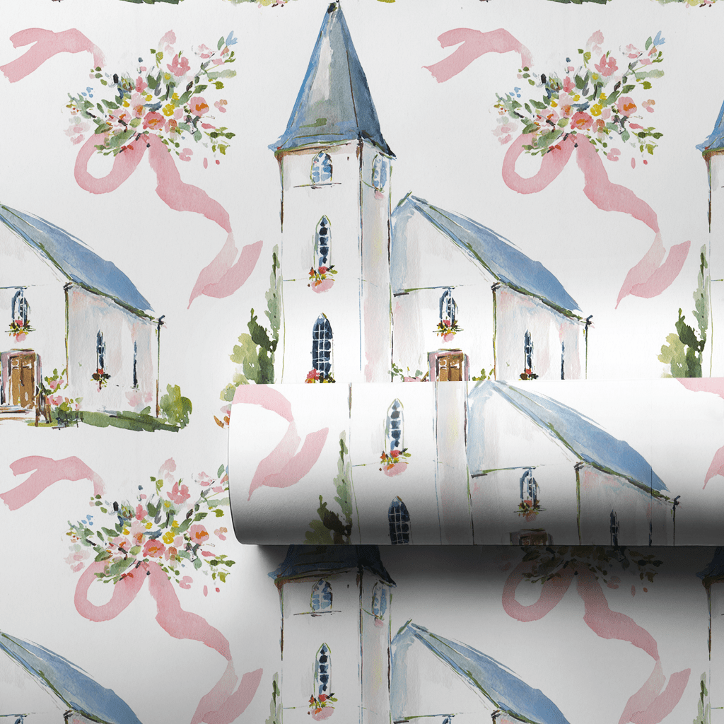Little White Chapel - Wrapping Paper - Lemon Park
