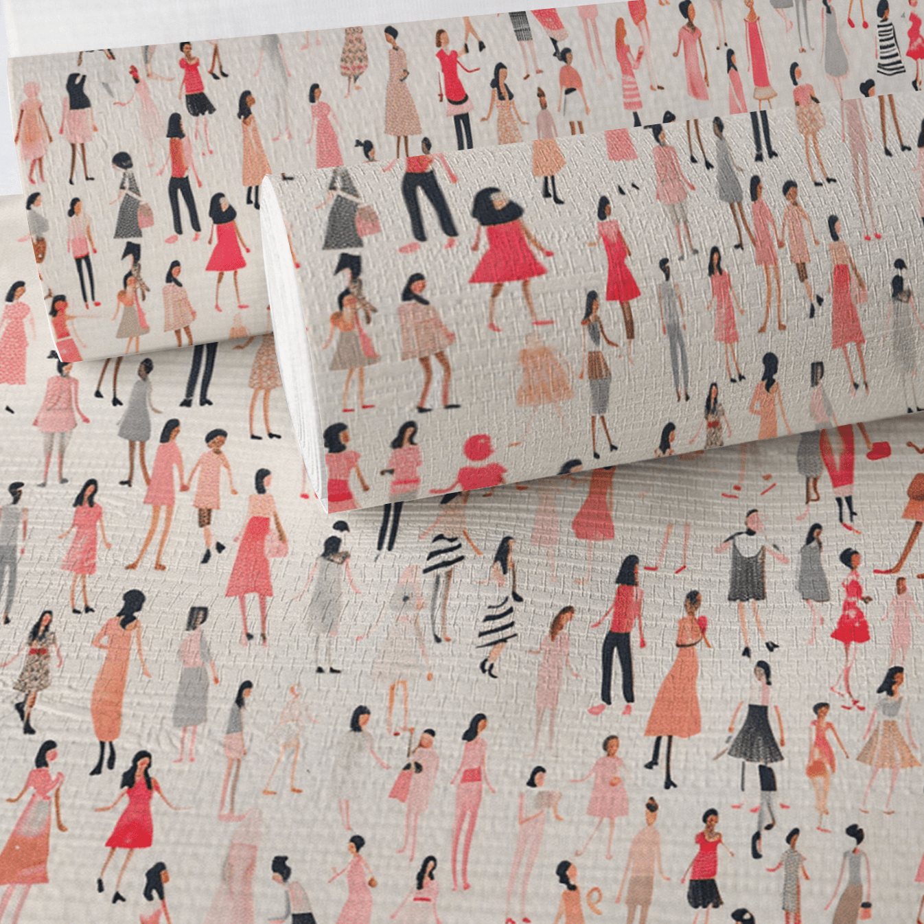 Little Women Faux Grasscloth Wallpaper - Lemon Park