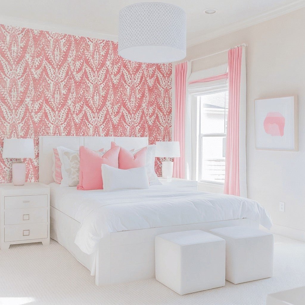 Lizzie Faux Grasscloth Wallpaper - Lemon Park