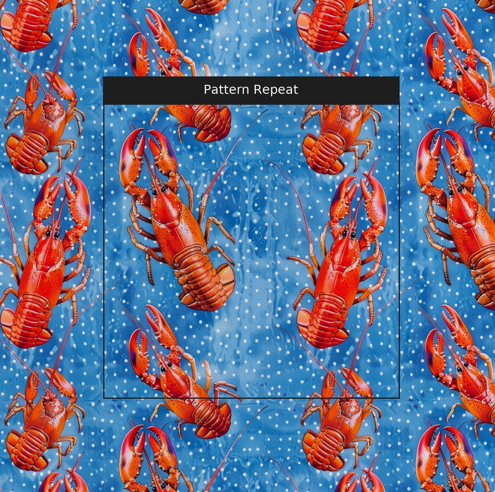 Lola's Lobster Soiree - Fabric - Lemon Park