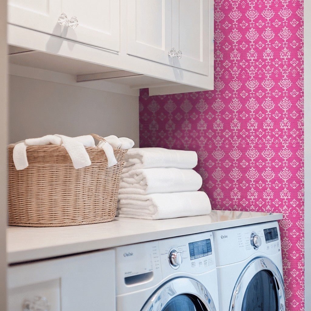 London Faux Grasscloth Wallpaper - Lemon Park