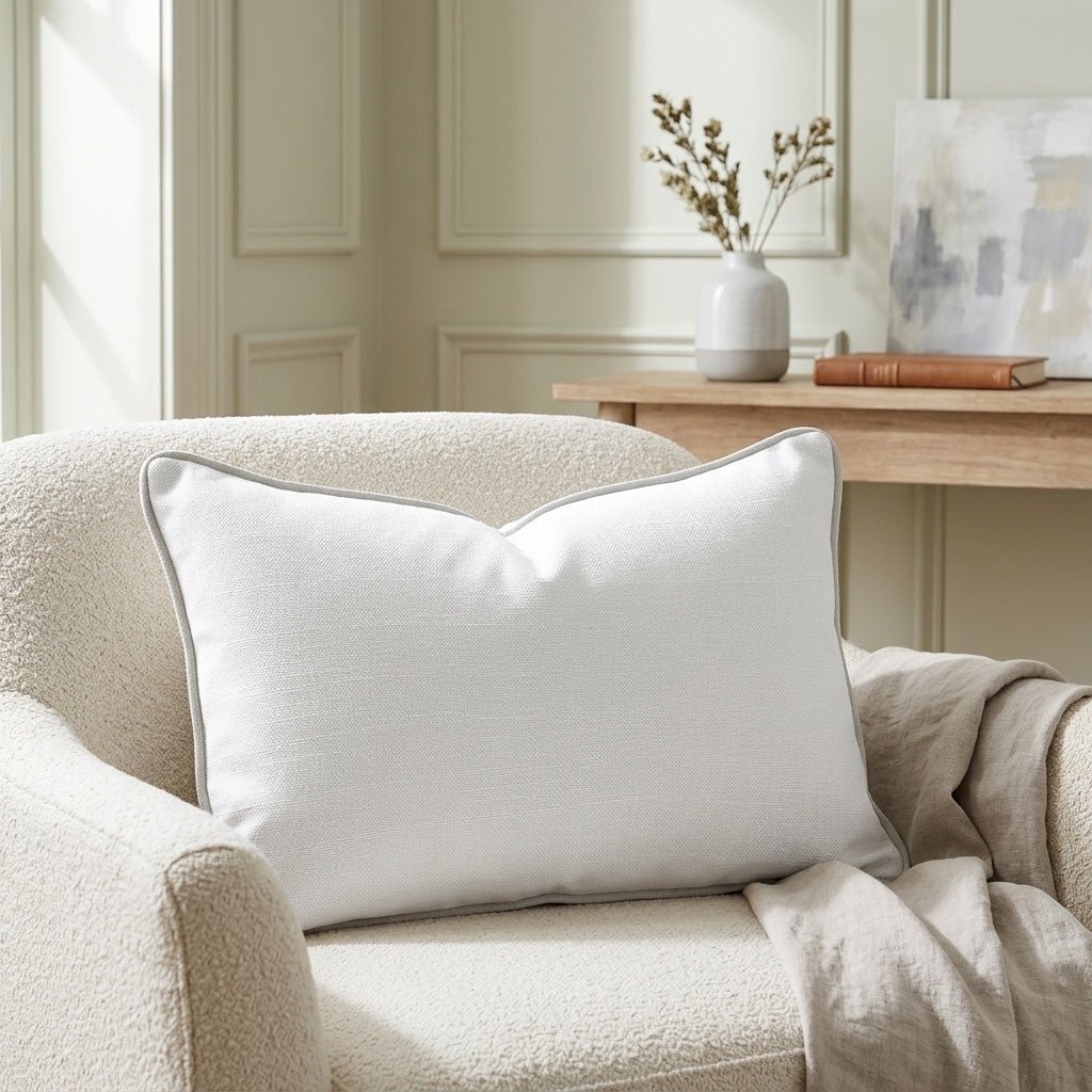 Loose Stems Chantilly Throw Pillow - Lemon Park