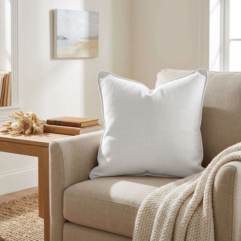 Loose Stems Chantilly Throw Pillow - Lemon Park