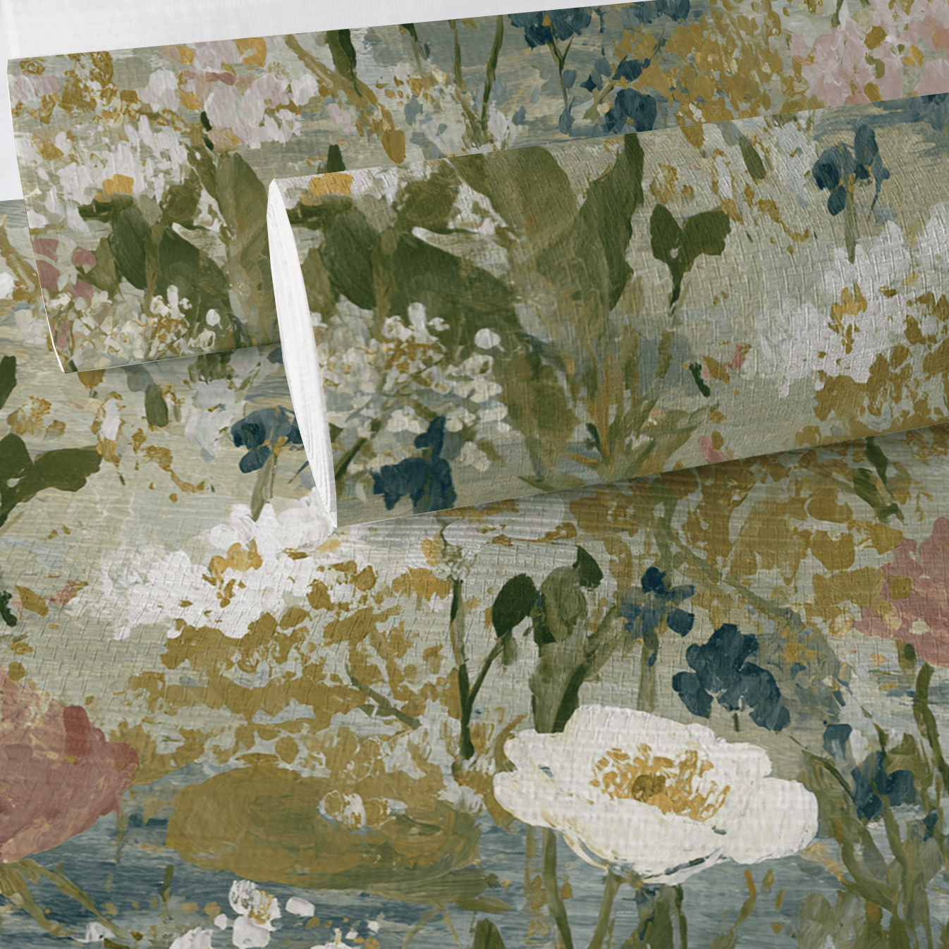 Loose Stems Faux Grasscloth Wallpaper - Lemon Park