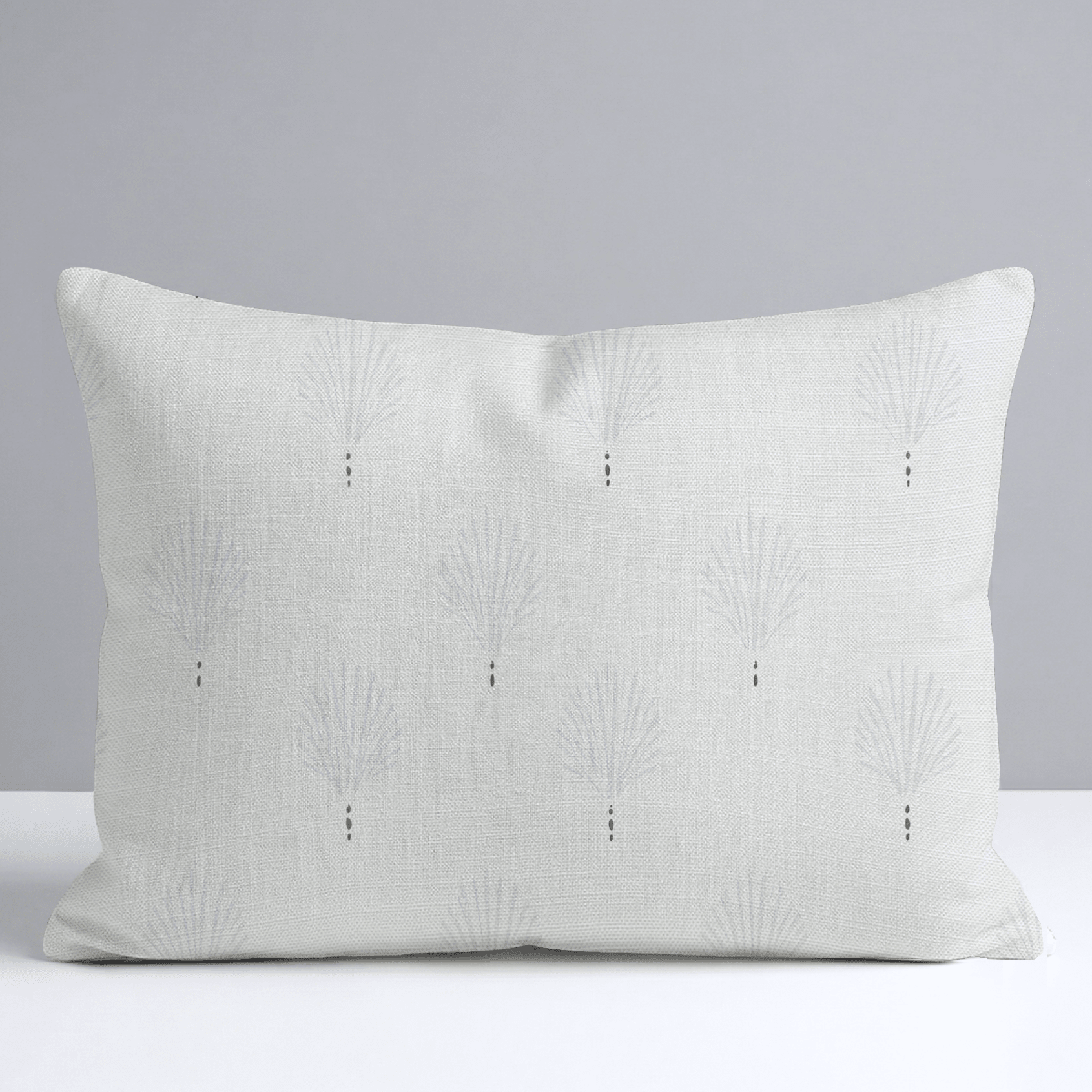 Loose Stems Lichen Block Print Throw Pillow - Lemon Park