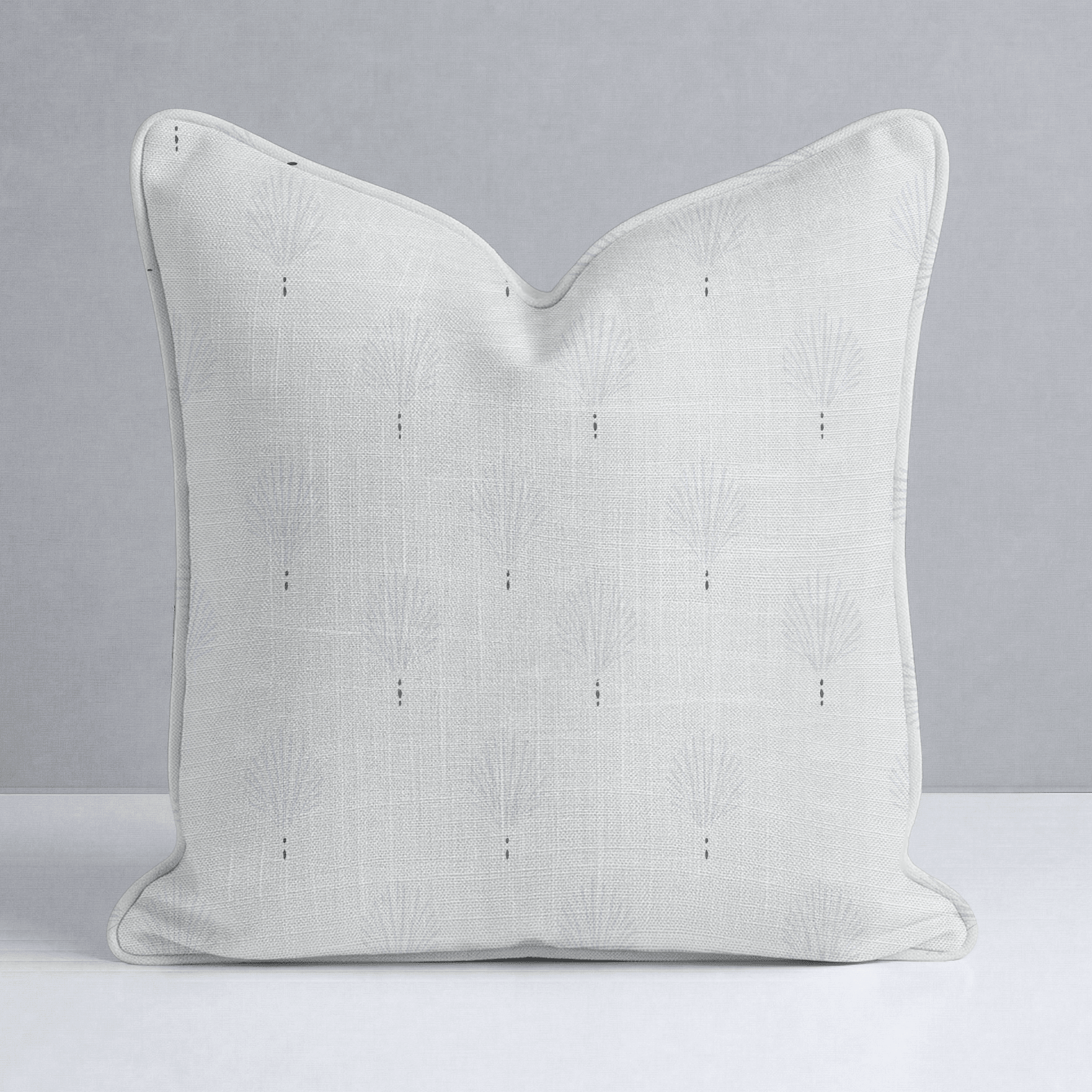 Loose Stems Lichen Block Print Throw Pillow - Lemon Park