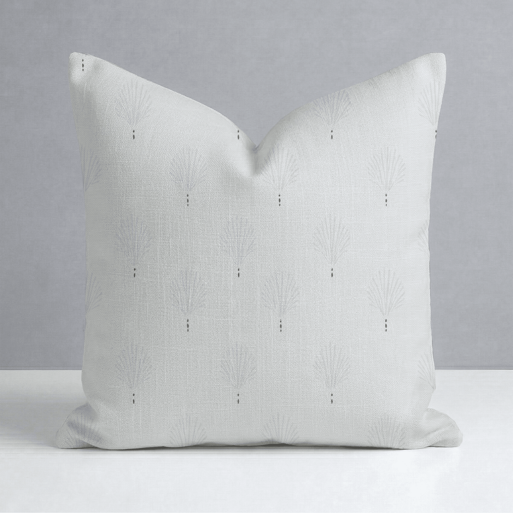 Loose Stems Lichen Block Print Throw Pillow - Lemon Park