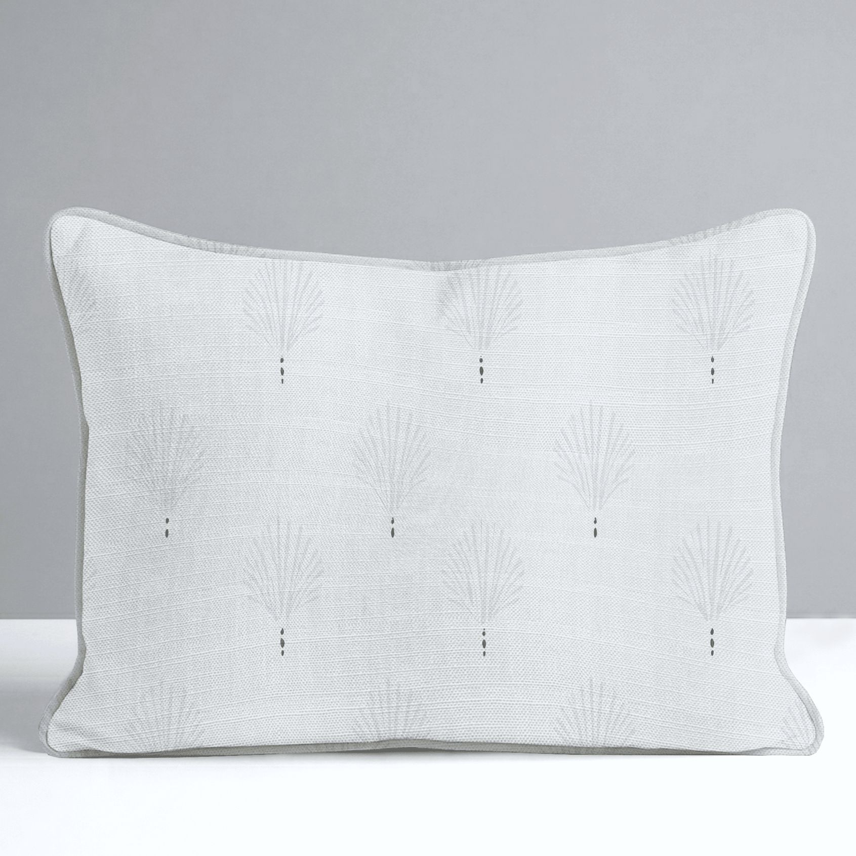 Loose Stems Lichen Block Print Throw Pillow - Lemon Park