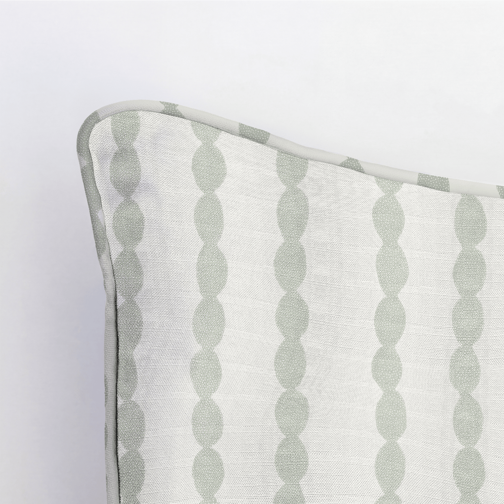 Loose Stems Lichen Chord Stripe Throw Pillow - Lemon Park