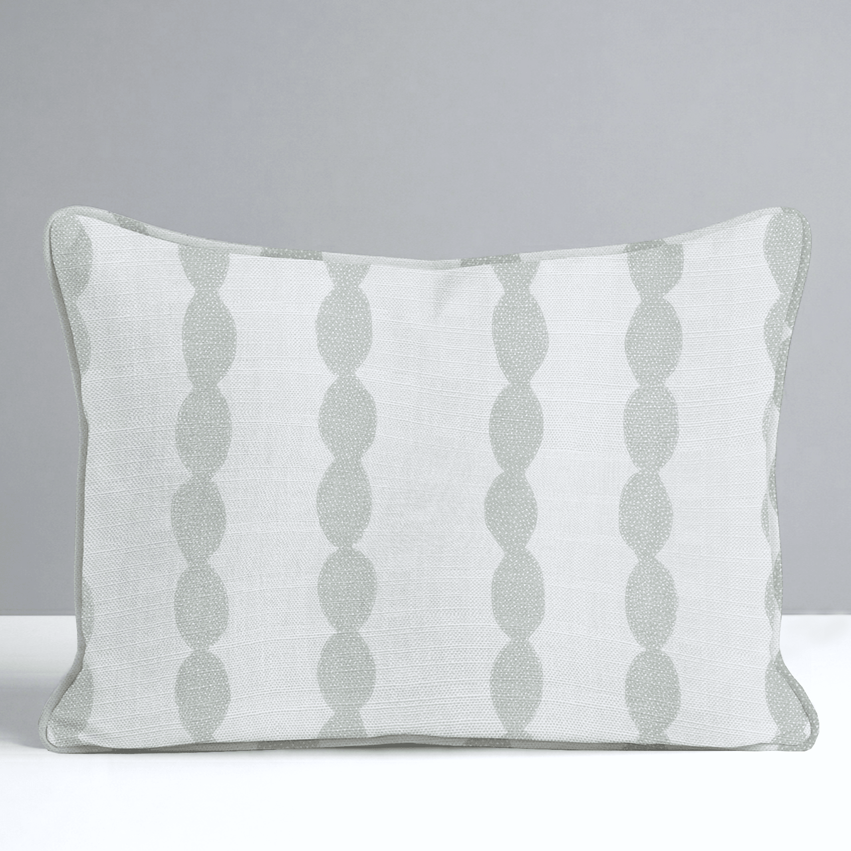 Loose Stems Lichen Chord Stripe Throw Pillow - Lemon Park