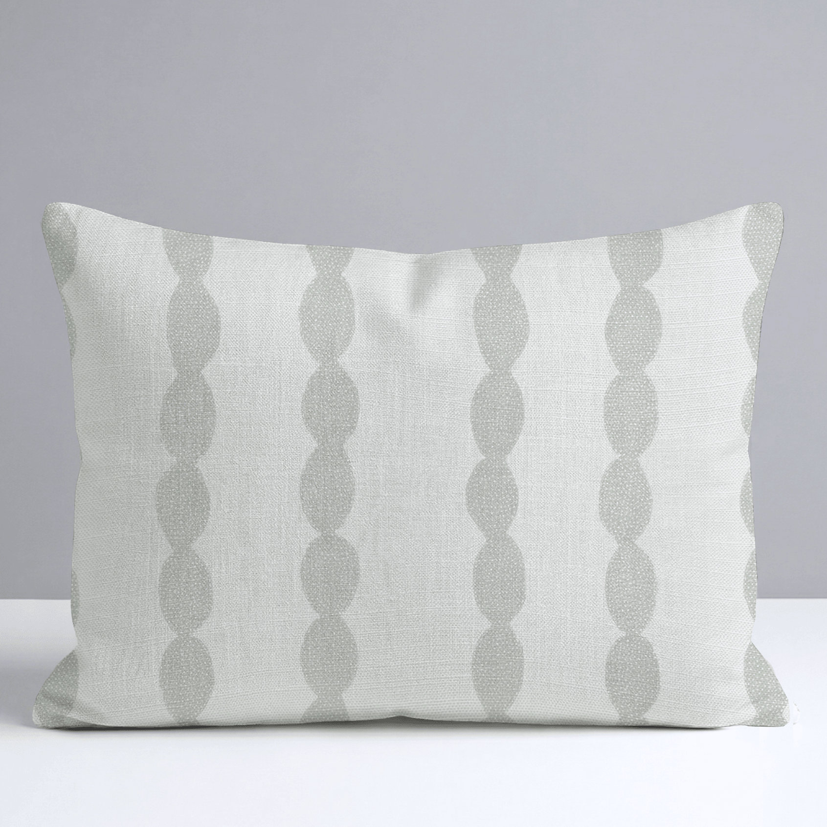 Loose Stems Lichen Chord Stripe Throw Pillow - Lemon Park