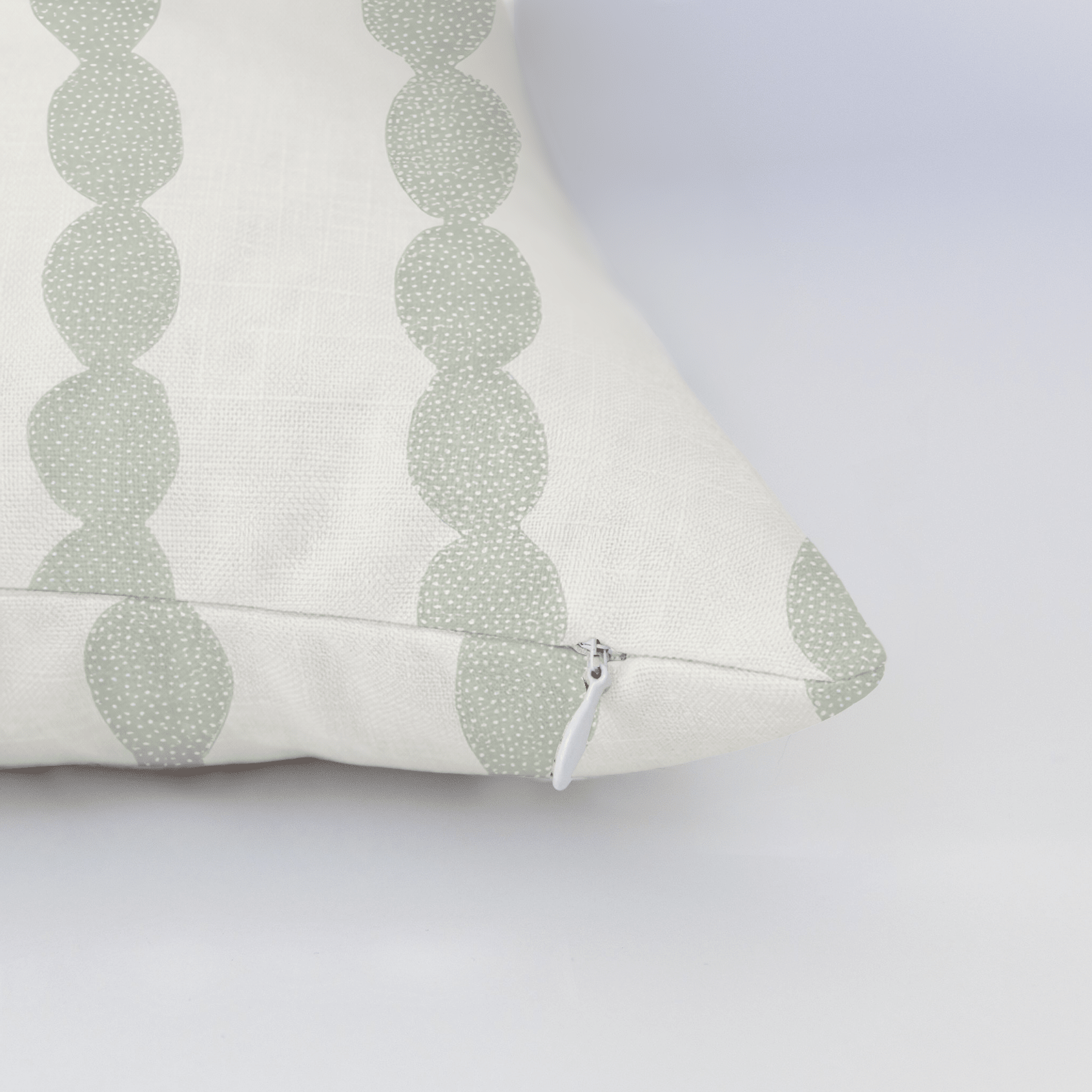 Loose Stems Lichen Chord Stripe Throw Pillow - Lemon Park