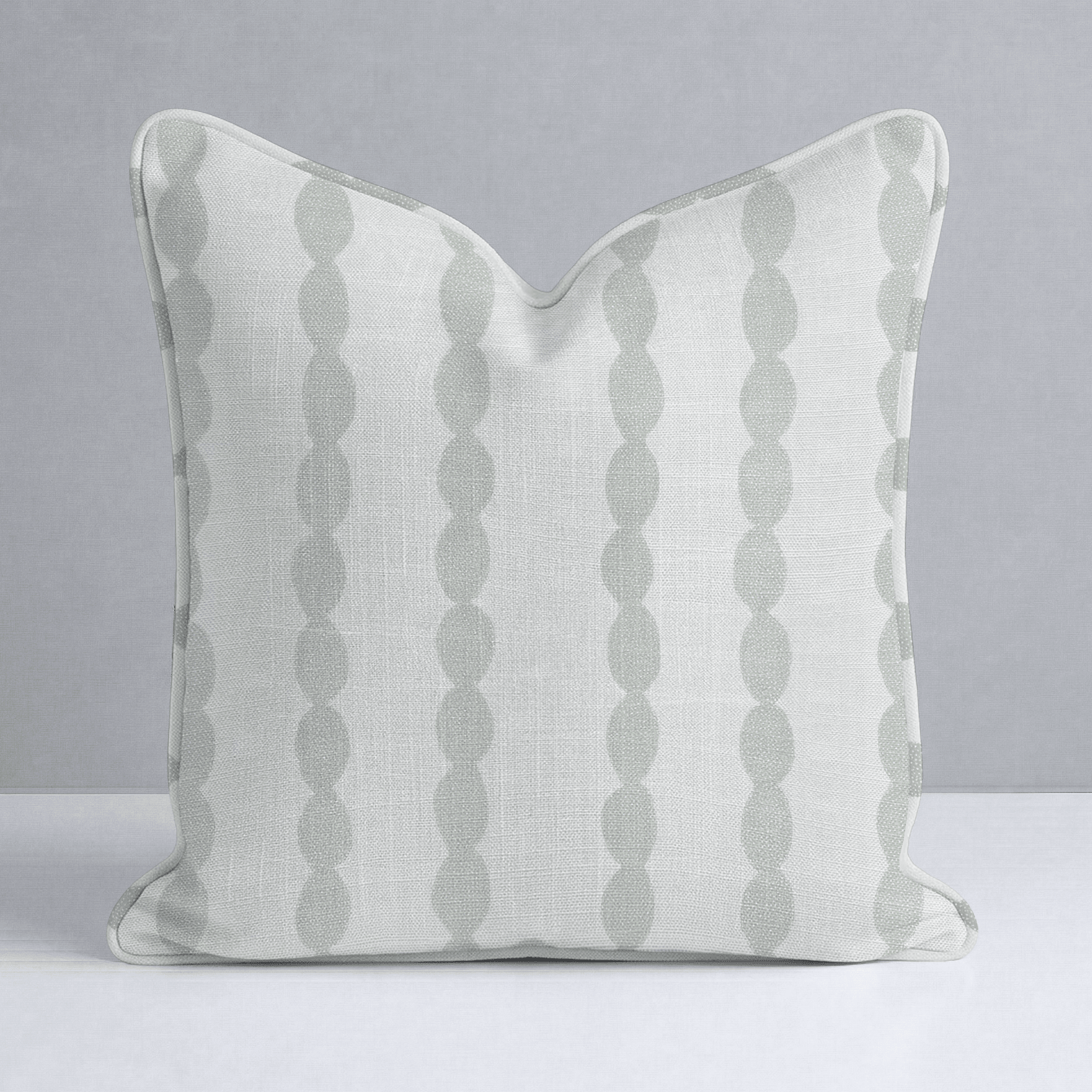Loose Stems Lichen Chord Stripe Throw Pillow - Lemon Park