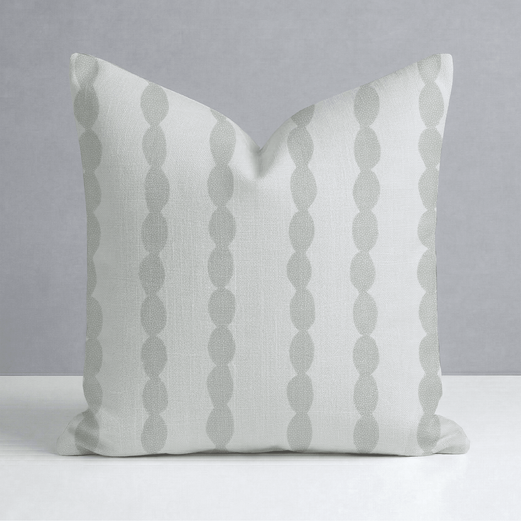 Loose Stems Lichen Chord Stripe Throw Pillow - Lemon Park