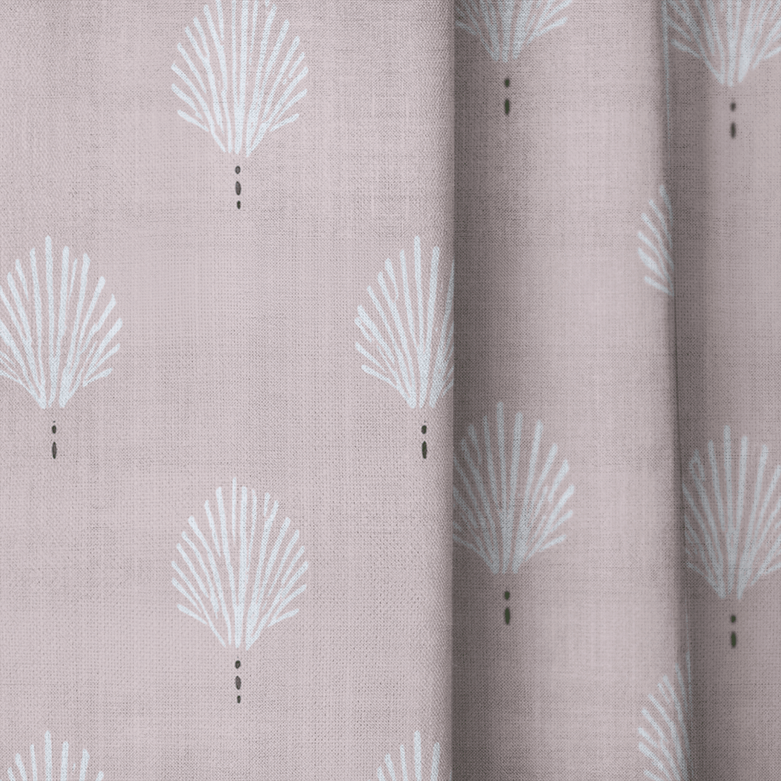 Loose Stems Petaline Block Print - Drapery - Lemon Park