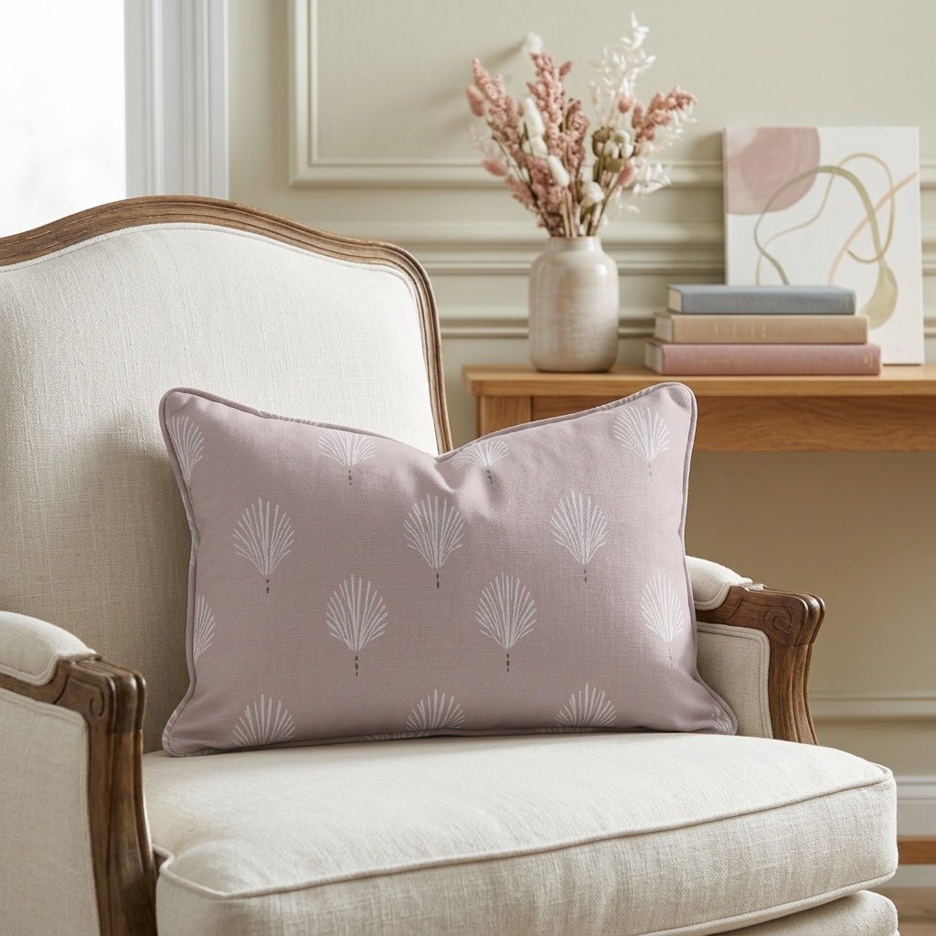 Loose Stems Petaline Block Print Throw Pillow - Lemon Park