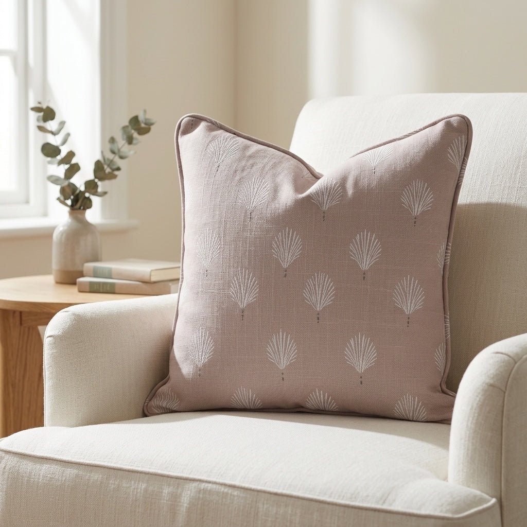 Loose Stems Petaline Block Print Throw Pillow - Lemon Park
