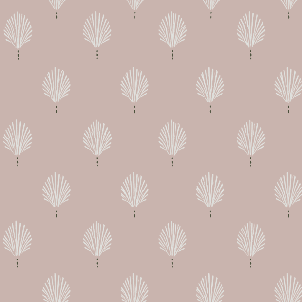 Loose Stems Petaline Block Print Wallpaper - Lemon Park