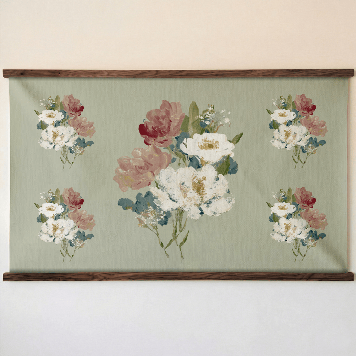 Loose Stems Sage Motif - Tapestry - Lemon Park