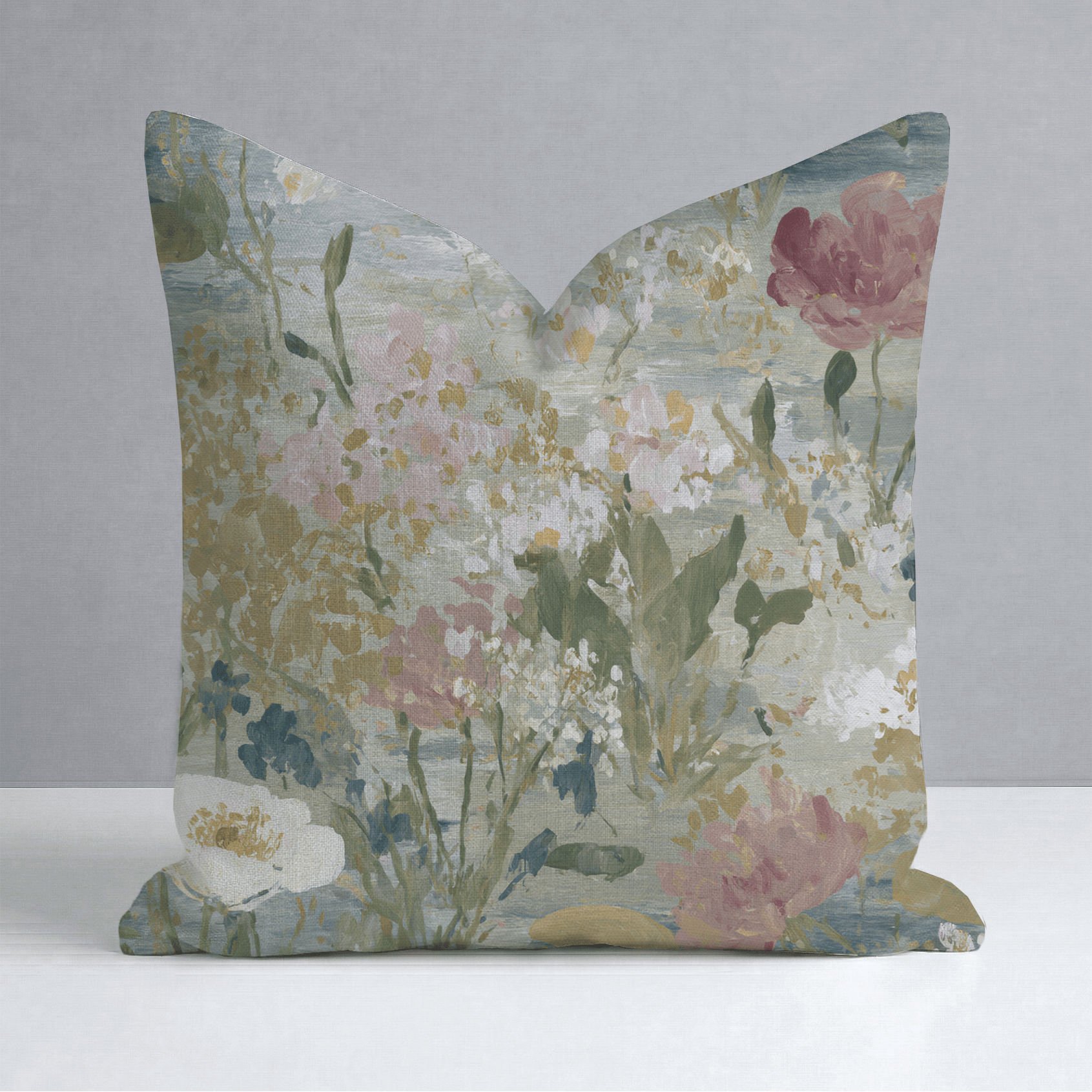 Loose Stems Throw Pillow - Lemon Park