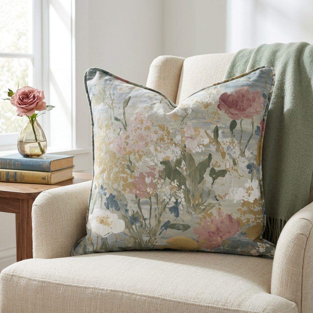 Loose Stems Throw Pillow - Lemon Park