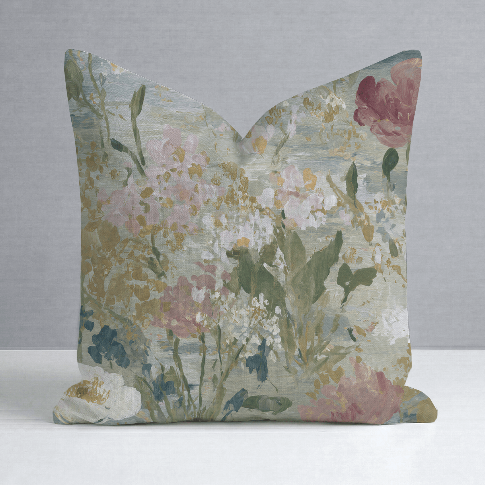 Loose Stems Throw Pillow - Lemon Park