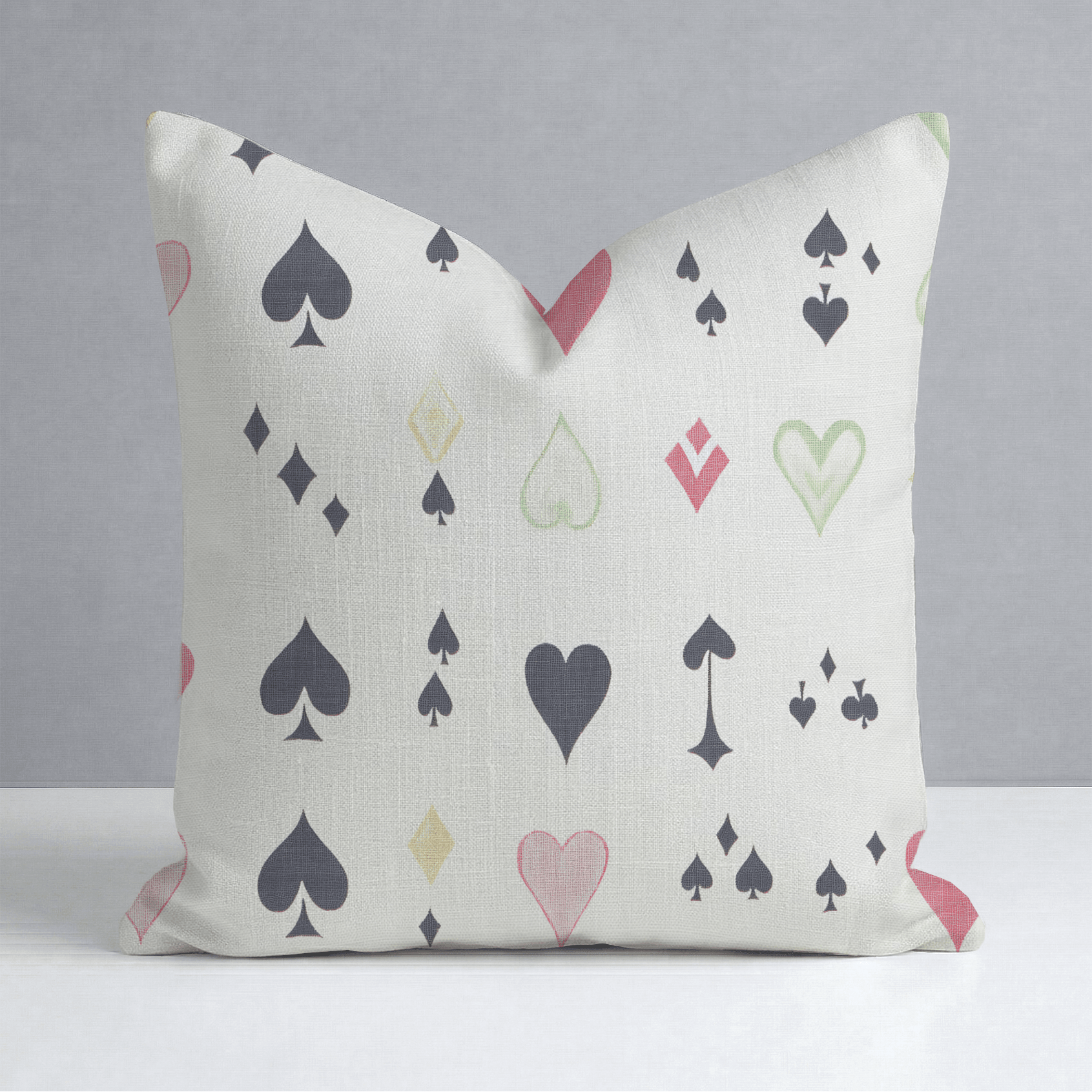 Luck of the Draw Throw Pillow - Lemon Park